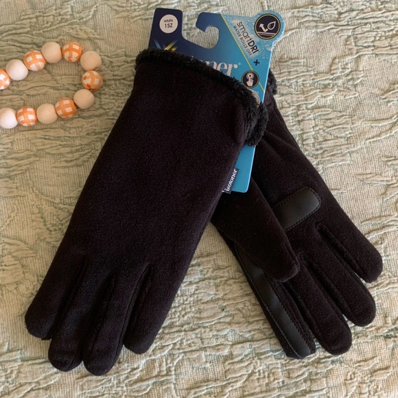 isotoner Accessories - Isotoner Smart dri touch screen Black gloves one size